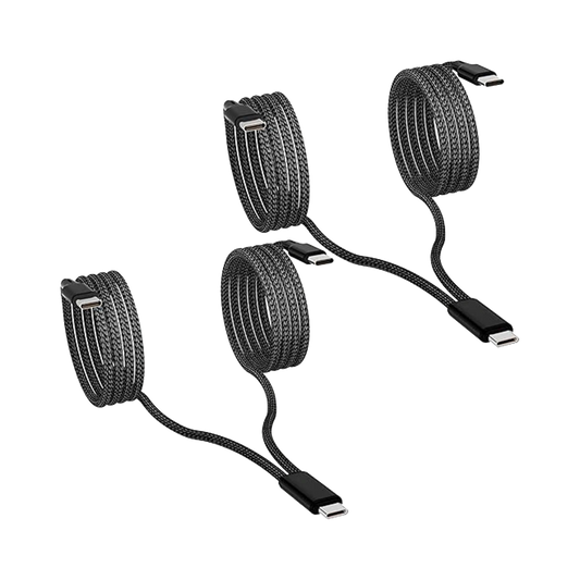 2-Pack 4FT Dual USB-C Splitter Cable - For iPhone 15, iPad, Samsung & More