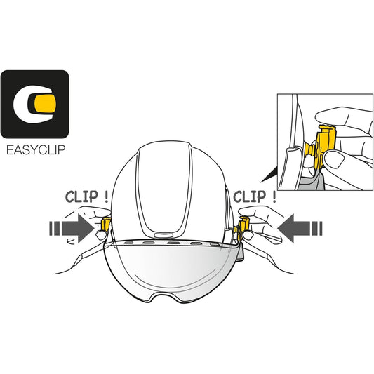 PETZL VIZIR - Clear - Eye Shield with EASYCLIP System for VERTEX & STRATO Helmets