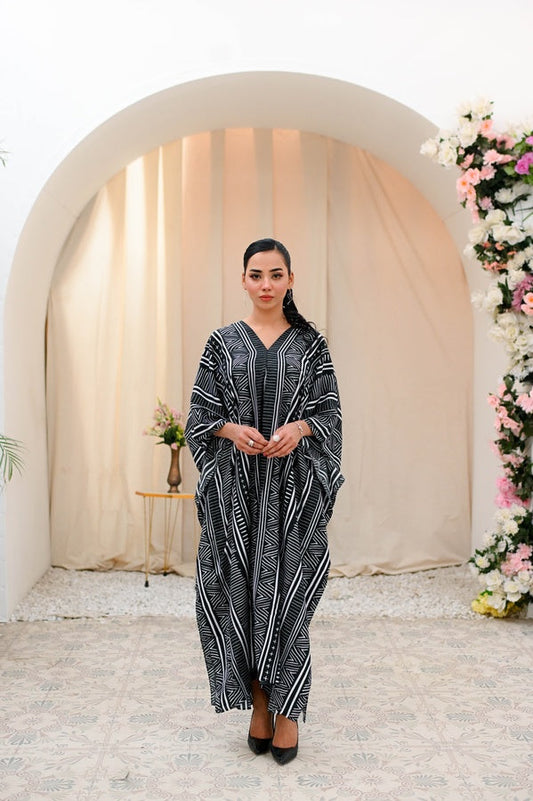 PRINCESS SPLIT BLACK - LAWN