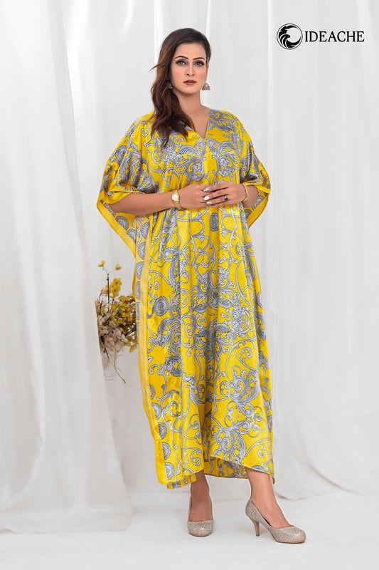 Imani Long Kaftan vol - 3 Yellow